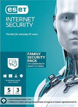 ESET Internet Security Familly Pack 5 PC 3 Year