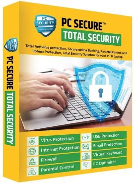 PC Secure Total Security Antivirus 1PC 1Year